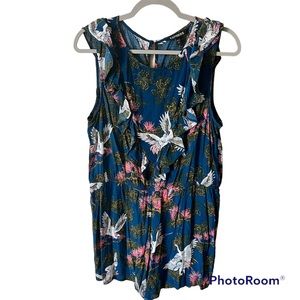 Express Floral Romper Womens Size L